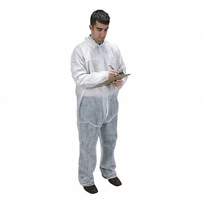 D2175 Coveralls S Wht Polypropylene PK25