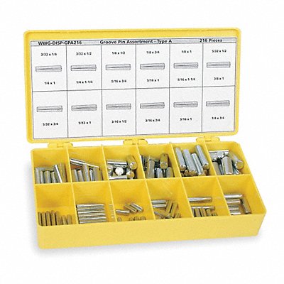 Pin Assortment 216 pcs 18 Sizes