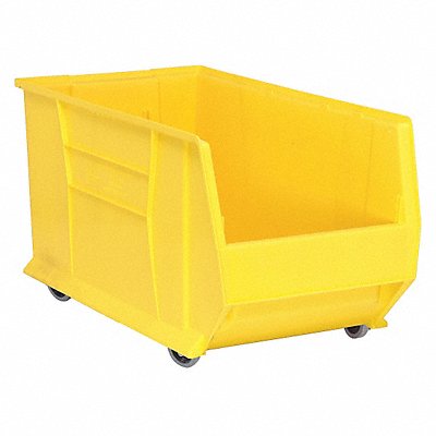 E4550 Mobile Bin Yellow Polypropylene 15 in