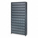 D5601 Enclosed Bin Shlvng 18x75x36in Gray