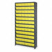 D5587 Enclosed Bin Shlvng 12x75x36in Yellow