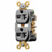 Receptacle Gray 20 A 2P3W Back Side 1PK