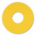 Blank Legend Plate Round Yellow