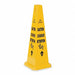 Traffic Cone Yellow Polypropylene 26in H