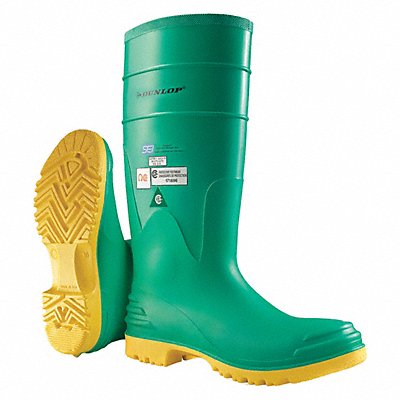 D0328 Rubber Boot Men s 11 Knee Green PR