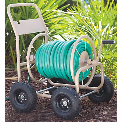 Garden Hose Reel Cart 10 in Steel