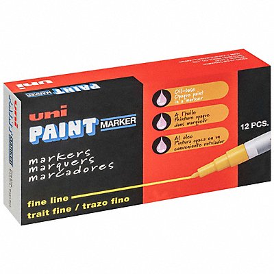 Paint Markers Blk Fine PK12