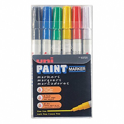 Paint Markers Asrt Colors Fine PK6