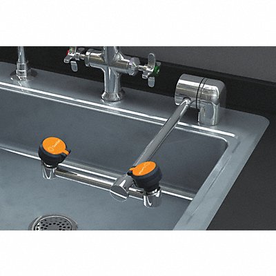 Eyewash Deck Mount 6-1/2 W 14-1/8 D