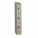 D4828 Wrdrb Lockr Lvrd 1 Wide 3 Tier Tan
