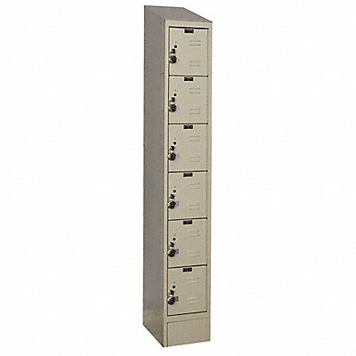 D4833 Box Lockr Lvred 1 Wide 6 Tier Tan