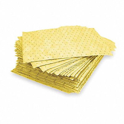 Absorbent Pad Chem/Hazmat Yellow PK100