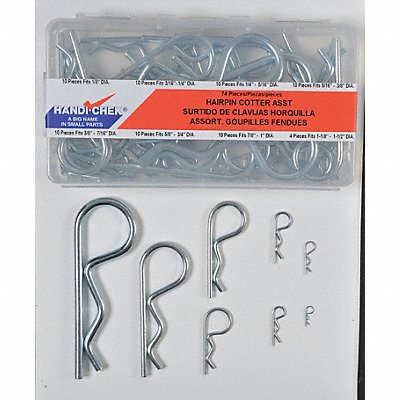 Pin Assortment 74 pcs 8 Sizes