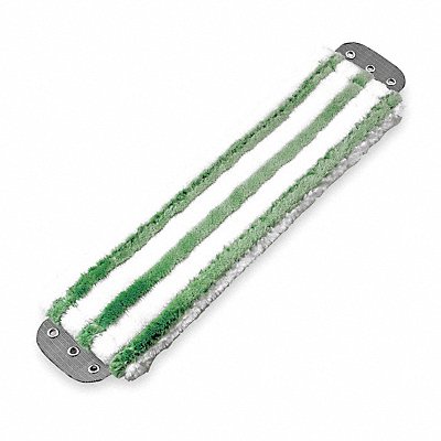 Flat Mop Green/White Microfiber