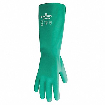 D0505 Chemical Resistant Gloves Green Sz 7 PR