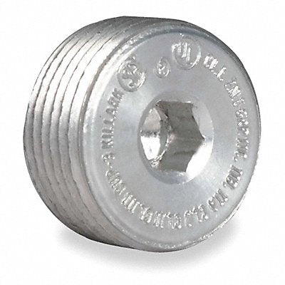 Blank Plugs Aluminium Trade Size 1 1/4in