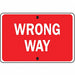 D9793 Wrong Way Traffic Sign 18 x 30 