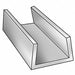 U Channel UHMWPE White 10ftL 0.734 Leg