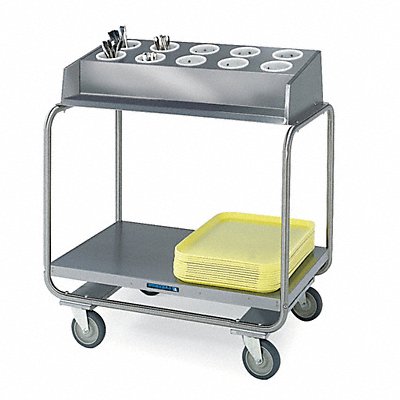 Flatware Cart 34 3/4 in L Gray