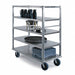 Banquet Cart 29 W 62 H Silver