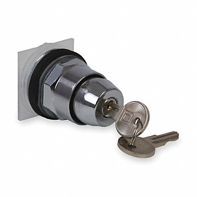 Non-Illum Selector Swtch 30mm 3 Pos Keyd