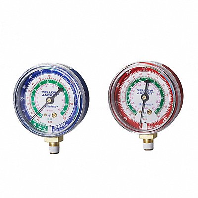 Gauge 2-1/2 In Dia High Side Red 500 psi
