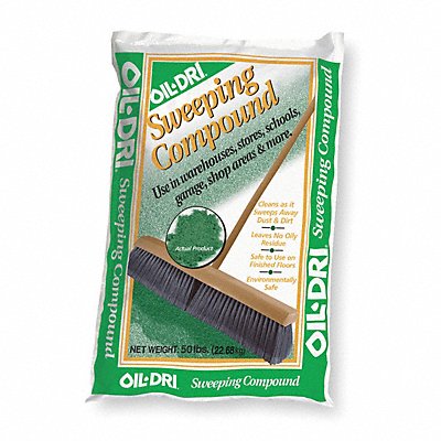 Sweeping Compound Wood Pulp Green