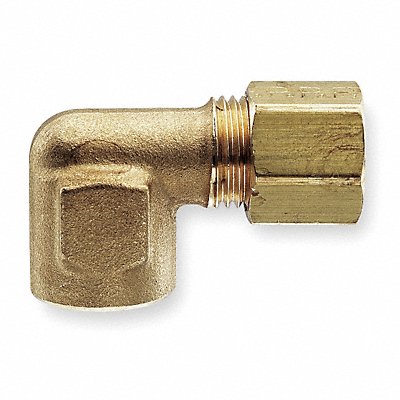 Elbow 90 Brass CompxF 3/8In PK10