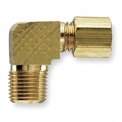 Elbow 90 Brass CompxM 5/8Inx1/2In PK10