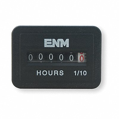 AC Hour Meter II Electrical Rectangular