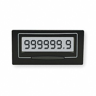 LCD Hour Meter Self Powered Rectangular