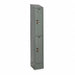 D4819 Wardrobe Locker Lvrd 1 Wide 2 Tier Gray