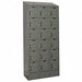 D4834 Box Locker Louvered 3 Wide 6 Tier Gray