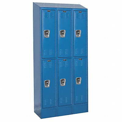 D4818 Wrdrb Lockr Lvrd 3 Wd 2 Tier Marine Blue