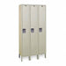 K4098 Wrdrb Lockr Solid 3 Wide 1 Tier Tan