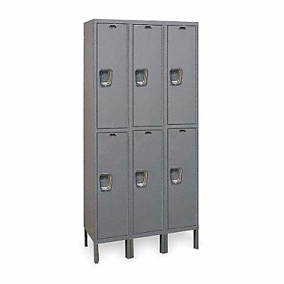 K4131 Lckr 2x3Lckr Drk Gry 78 x36 x18 UnAssm