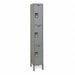 K4115 Wardrobe Lockr Solid 1 Wide 3 Tier Gray