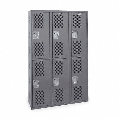 Lckr 2x3Lckr Drk Gry 72 x36 x12 Assm