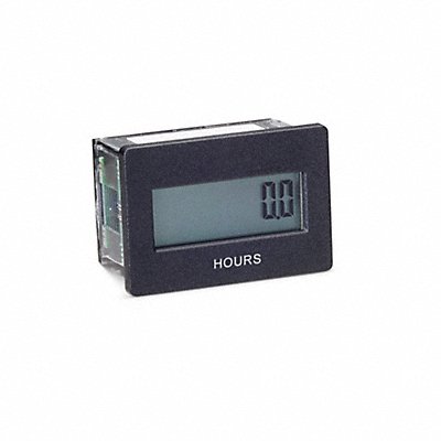 LCD Hour Meter 1.60 in Flange Mini Flush