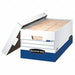 Banker Box Ltr 750Lb Wht/Bllu PK12