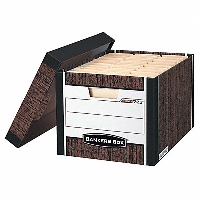 Banker Box Ltr/Lgl Woodgrain PK12