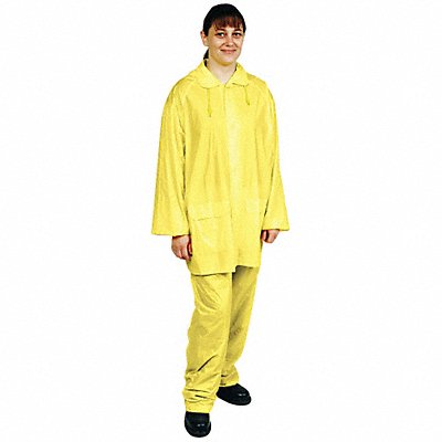 D2281 Rain Suit Jacket/Pant Unrated Yellow 4XL