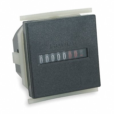 Hour Meter Square 7 Digit 100-130VAC