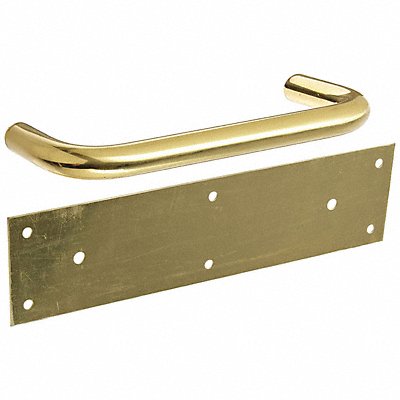 Pull Plate Barrier-Free Brass 3 x12 In