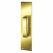 Pull Plate Rectangle Grip Brass 4 x16 In