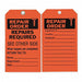 Rpr Ord Tag 7 x 4 In Bk/R ISO 9001 PK10