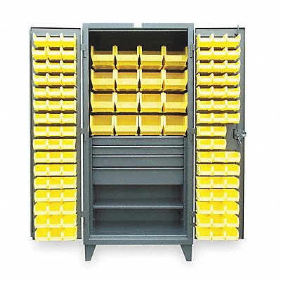 Bin Cabinet Gray 78 x36 x24 111YllwBns