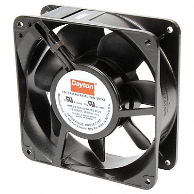 Axial Fan Square 4-11/16 H 124/112 CFM