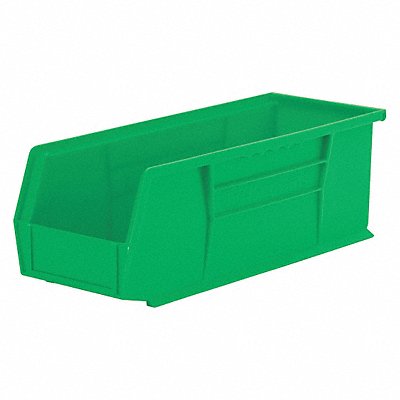 F8659 Hang and Stack Bin Green Plastic 5 in