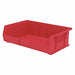 F8695 Hang and Stack Bin Red Plastic 5 in